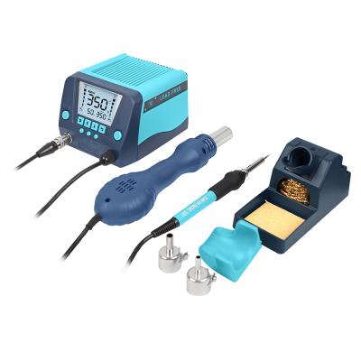 China Efficient SMD Machine Repair Shops Bakon BK881 Hot Air 2 In 1 Desoldering Rework Soldering Station For Mobile Phone for sale