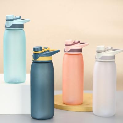 China Sustainable 650mL Outdoor Sports Water Plastic Pot PP Water Cup Fitness Displacement Water Bottle For Gym for sale