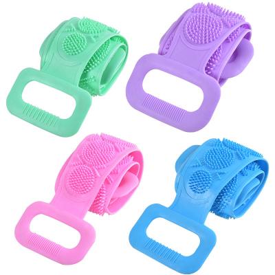 China Viable Wholesale Magic Silicone Effectively Scrubbing Towel Massage Bath Brush for sale