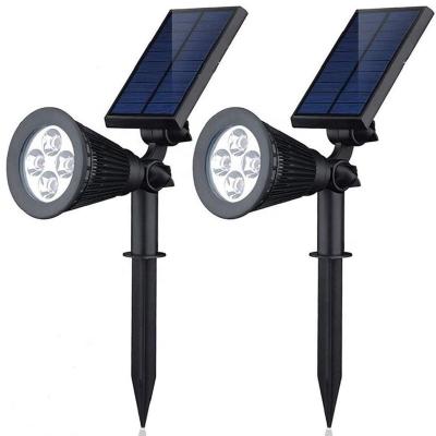 China Garden High Quality Adjustable IP65 Outdoor Led waterproof Solar Power Lawn Spot light For Garden Decorations for sale