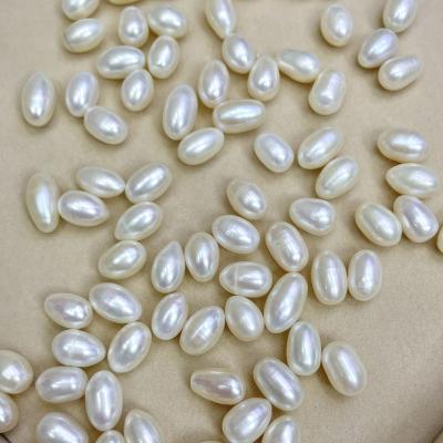 China DIY Pearl Beads Jewelry Wholesale 7-8mm White Freshwater Drop Shape Loose Pearl beads Real Natural Pearls For Jewelry Making for sale