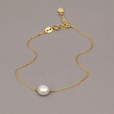 China CLASSIC Fashion 925 Freshwater Pearl Silver Pearl Bracelet Women Tasty Pearl Bracelet for sale