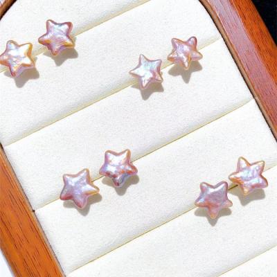 China Other European Baroque Style S925 Sterling Silver Needle Geometric Star Vintage Pearl Irregular Stud Earrings For Women Girl for sale