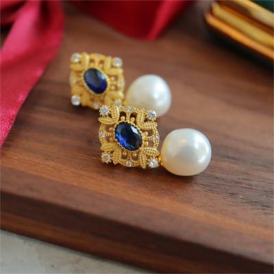 China Other Single Pearl Pendant 14K Gold Filled Hawaiian Necklace Jewelry Set Earrings Baroque Jewelry Wholesale for sale