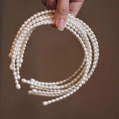 China Fashionable Hot New Design Pearl Head Band Hair Accessories Big Hair Accessories Wedding Grace Head Bands For Woman Bridal for sale