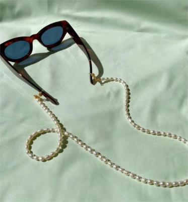 China Fashionable Simple Bead Glasses Gold Plating Copper Jewelry New Chains Glass Accessories Glass Rope Wholesale for sale