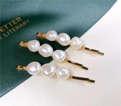 China 2023 New Makeup Headwear Hair Accessories Retro Metal Hair Pearl Hairpin Hair Pin Bridal Handmade Hair Accessories for sale