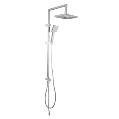 China LEVO Modern Square Spray Hand Shower Stainless Steel Flexible Hose Top Shower Set for sale