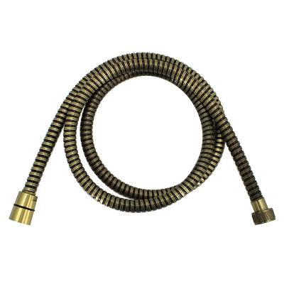 China Shower Bathroom Stainless Steel Deep Bronze Pipe Modern Retractable Double Hose Lock for sale