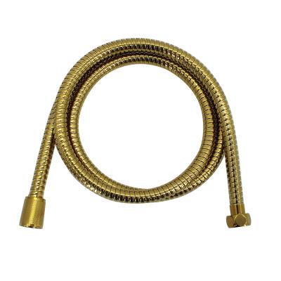 China Modern Popular Custom Golden Bathroom Shower Hose 1.5M Stainless Steel Hose for sale