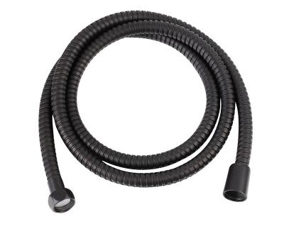 China 2022 1.5m Modern High Quality Stainless Steel Bathroom Shower Double Lock Black Hose for sale