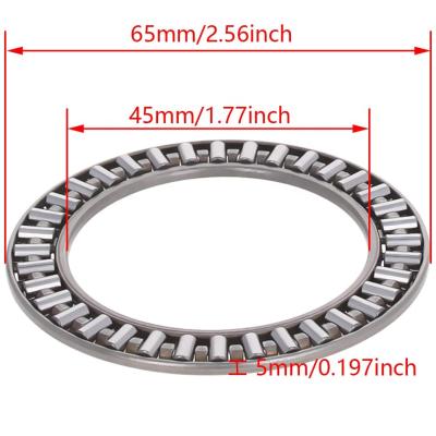 China Automotive 45mm*65mm *3mm Width Chrome Steel Needle Roller Thrust Bearing AXK4565 for sale