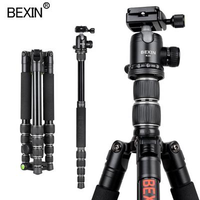 China Factory Wholesale PORTABLE Pretty New Professional Tripod Stand Adjustable Portable Camera Tripod BEXIN for dslr camera photographers for sale