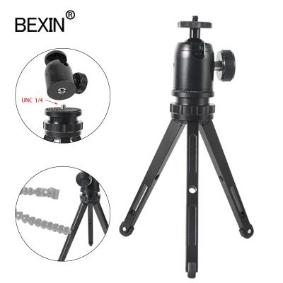 China BEXIN Mini Lightweight Handheld Mini Selfie Stick Tripod Camera Tripod Stand with Ball Head for Dslr Cameras for sale