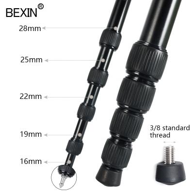 China BEXIN Digital Camera Photographic Equipment Mount Aluminum Portable Adapter Adjust Tripod Monopod Holder for dslr video camera for sale