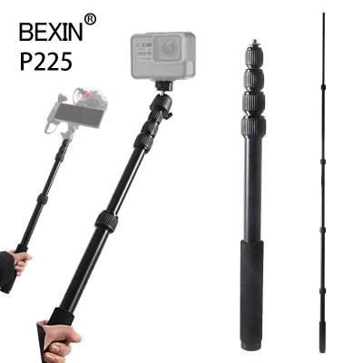 China BEXIN OEM/ODM Lightweight Aluminum Smartphone Selfie Extension Stick Out Portable Tripod Long Extension Rod for gopro camera for sale