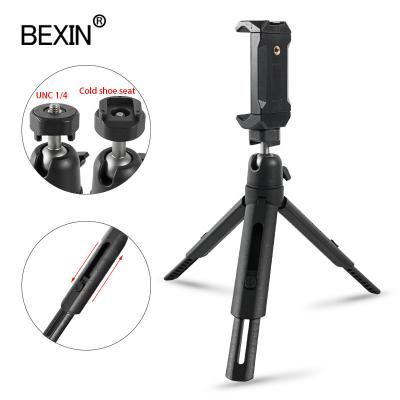 China Mini BEXIN 360 Degree Ball Head Flexible Portable Mini Tabletop Tripod for Smartphones iPad Compact Sports Camera for sale