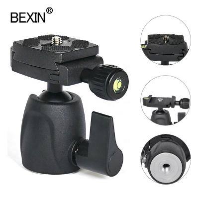 China BEXIN Aluminum Alloy Light Weight 360 Degree Small Mini Ball Head Rotatable Swivel Tripod With Quick Release Plate For DSLR Camera for sale