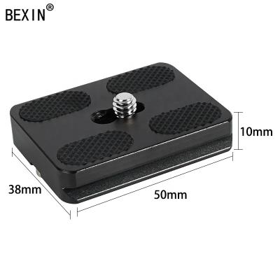 China Wholesale Hot Selling BEXIN Alloy Aluminum Alloy Camera Plate Quick Release Plate Tripod Aluminum Dish For Dslr Camera Ball Head for sale