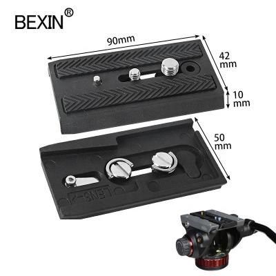 China New High Quality BEXIN Alloy Tripod Quick Release Camera Aluminum Flat QR For Professional Hydraulic PTZ Head And Manfrotto Tripod for sale