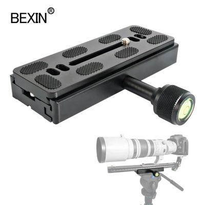 China BEXIN Factory Wholesale Professional Aluminum Alloy Camera Clamp Telephoto Quick Release Plate Bracket Fast Release Clamp For Dslr Camera for sale