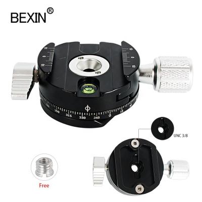 China BEXIN Aluminum Alloy Christmas Storing Popular Panoramic 360 Degree Support Camera Quick Release Clamp Tripod Clamp For DSLR Camera for sale