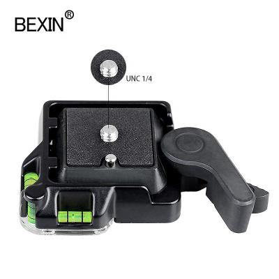 China BEXIN Factory Wholesale High Quality Aluminum Alloy Tripod Plate Mount Adapter QR Hold Down Quick Release Clamp For Camera for sale