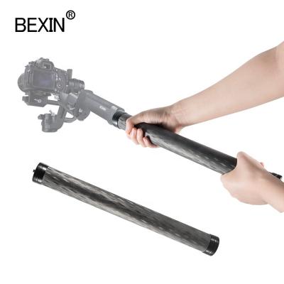 China Wholesale Custom Carbon Fiber BEXIN Camera Accessories OEM/ODM Carbon Fiber Selfie Extension Stick For Monopod Tripod Smartphone Holder for sale