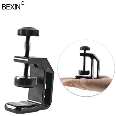 China Popular BEXIN Alloy Products Aluminum Camera Other Accessories Clamp Multifunction Canera C Desktop Clamp For Camera Mobile Phone iPad for sale