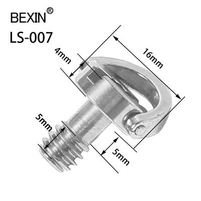 China Factory Supply Wholesale Stainless Steel Hex Socket Flat Slotted D Clip 1/4 Inch Cameras Screws For Quick Release Plate Dslr Camera for sale