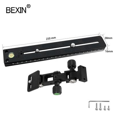 China Support BEXIN SLR Camera Accessories Plate Long Focus Lens Body Bracket Camera Telephoto Lens Plate Support Extension Quick Release Plate for sale