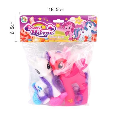 China Small Pony Toys For Kids Wholesale Model Non-Toxic PVC Animal Figures Custom Made Pony Toys Solid PVC Collection for sale