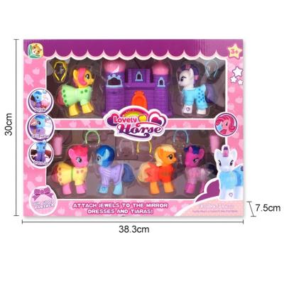 China Little Pony Toys For Kids 2021 Tiny Box Many Kinds Model Mixed Kids Educational Set Plastic Small Pony Animal Toy for sale