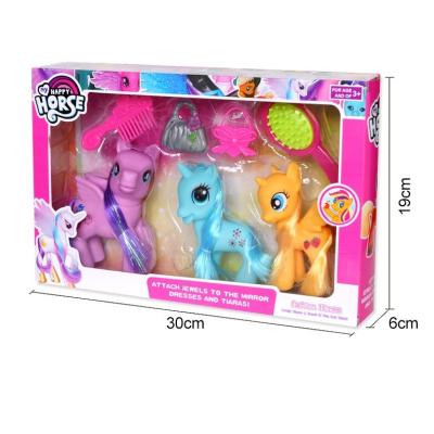 China Little Pony Toys For Kids Wholesale small Pony Horse Fashion Toys Kids eco-friendly above every family toys for girls for sale