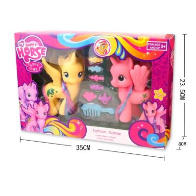 China Little Pony Toys For Kids Factory Eco-friendly Children's Lovely Little Pony Horse Pretty Fashion Toys Above Every Family Toys For Girls for sale