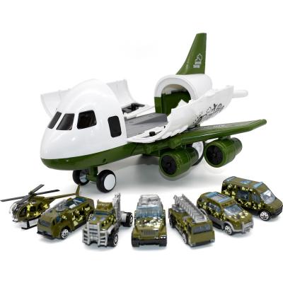 China Toy Cars 1Pcs Diecast Alloy Friction Toy Small Airplane Model Multifunctional Educational Transport Plane Toy With 3 pcs for sale