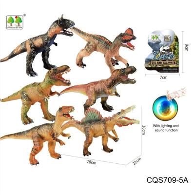 China New dinosaur dinosaur toys for 2021 simulation dinosaur soft toys with sound and light for kids big big dinosaur for sale