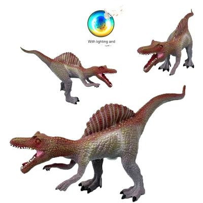 China New dinosaur software simulation with acousto-optic Jurassic world dinosaur movable joint toy for sale