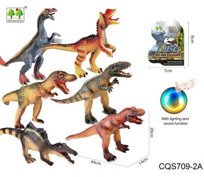 China New dinosaur dinosaur toys for 2021 simulation dinosaur soft toys with sound and light for children for sale