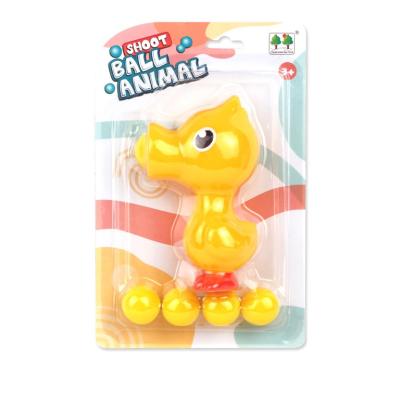 China Automatic Toy Ball Animals Newest Plastic Duck Toy Spit Popper Shooting Spit Cartoon Spitting Ball Vinyl Toy For Kids for sale