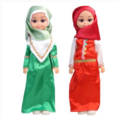 China 18 Inch Educational Wholesale Popular Fantasy Muslim Dolls With IC Arabic Islamic Doll For Kids Babies for sale