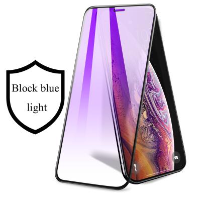 China Anti-blue Light Full Coverage Anti-oil Full Cover Anti-blue Light Tempered Glass Screen Protector Anti-blue Tempered Glass Film For iphone12 13pro for sale