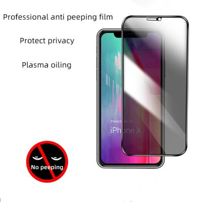 China Anti Peep Mobile Phone 9H 2.5D Spy Privacy Tempered Glass Screen Protector Full Screen Tempered Glas For iPhone 13 Pro Max 12Promax 11 XS for sale