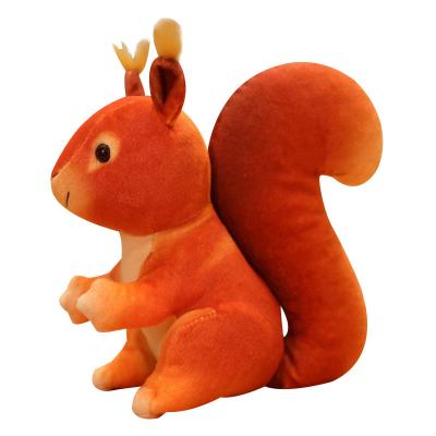 China Small plush simulation squirrel doll sleeping with doll doll sleeping in bed with cute plush toy girl gift. for sale