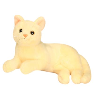 China Manufacturer Direct Selling Cat Dollhouse Furniture Stage Spot Zoo Gifts Promotional Simulated Cat Plush Toy Toys Children First for sale