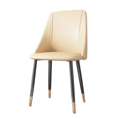 China Adjustable (Height) Latest Hot Sale PU Dining Furniture Cheap Modern Style Household PU Leather Dining Chair for sale