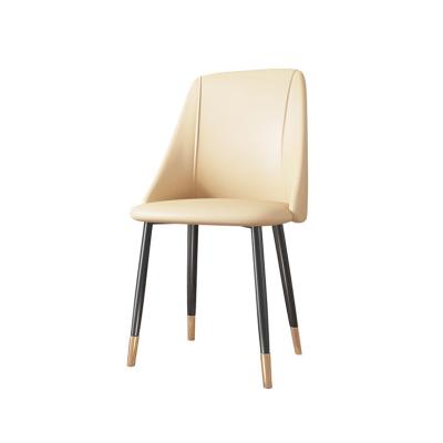 China Wholesale PU Chair Kitchen High End Cushion High Quality Leather Nordic Modern Dining Chair Adjustable (Height) for sale