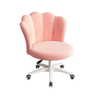 China Modern Adjustable Seat Tufted Velvet Armchair (Height) Accent Sofa Lounge Chair Rotating Pink Hotel Lobby Chair for sale