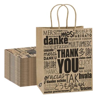 China Recycled Materials Paper Gift Bags Party Bags Paper Bags With Handles for sale