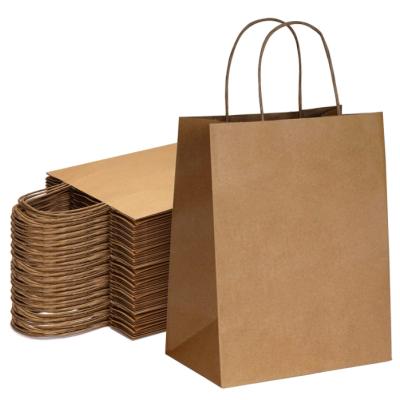 China Recyclable Kraft Paper Bags Recyclable Business Bags Birthday Gift Bags for sale